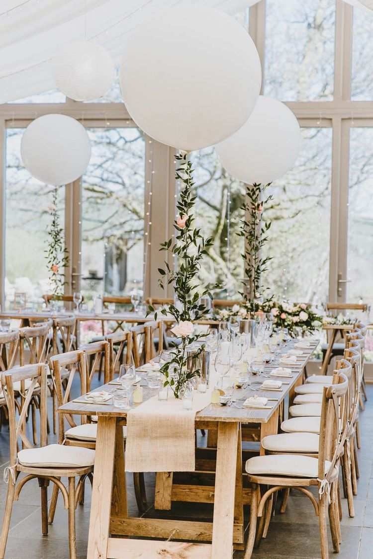 wedding table centerpiece ideas balloons