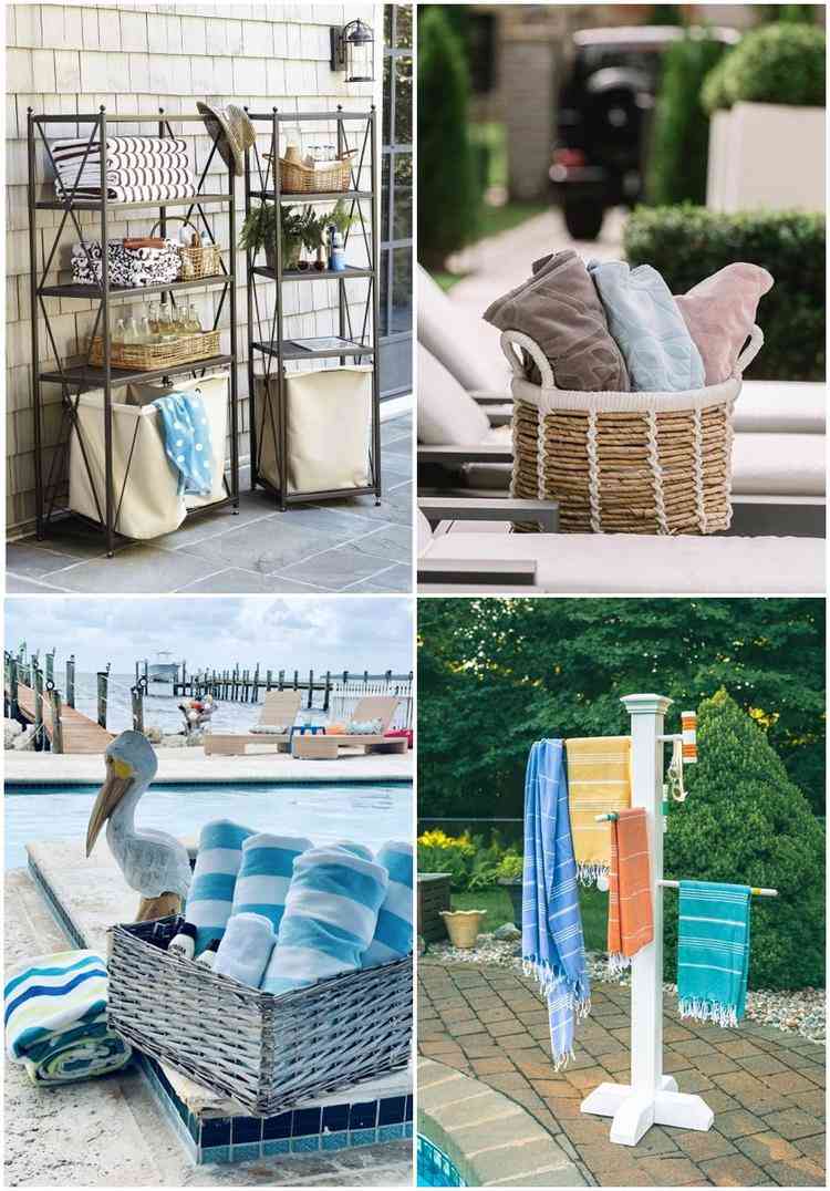 where to store pool towels