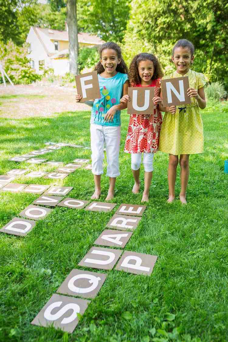 Outdoor Games for Kids Lawn Scrabble