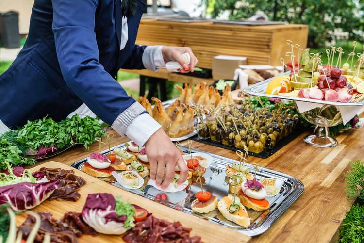 Greek cuisine wedding buffet ideas
