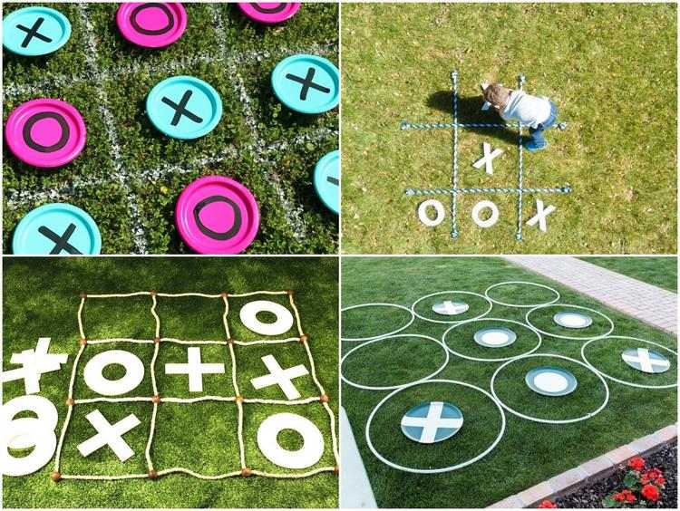 DIY Lawn Tic Tac Toe ideas