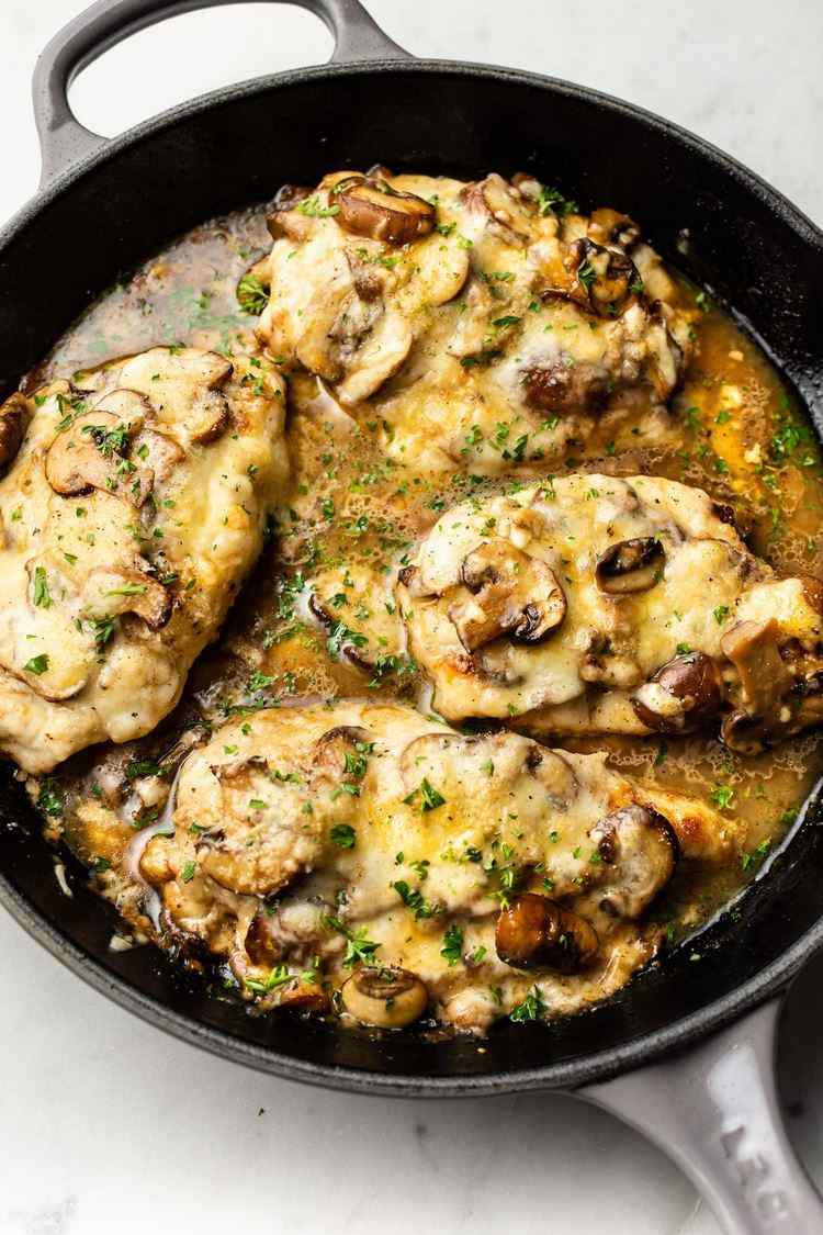 Mozzarella Mushroom Chicken Recipe