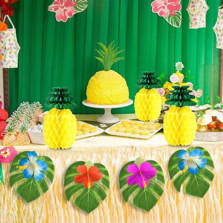Tropical Pool Party Decoration Ideas Flowers and Greenery