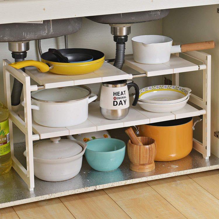 Under Sink Shelves and Storage Trays