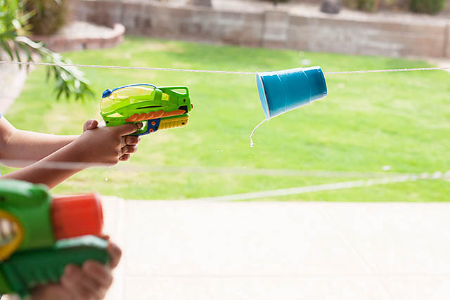 Outdoor water games for kids ideas Water Cup Race