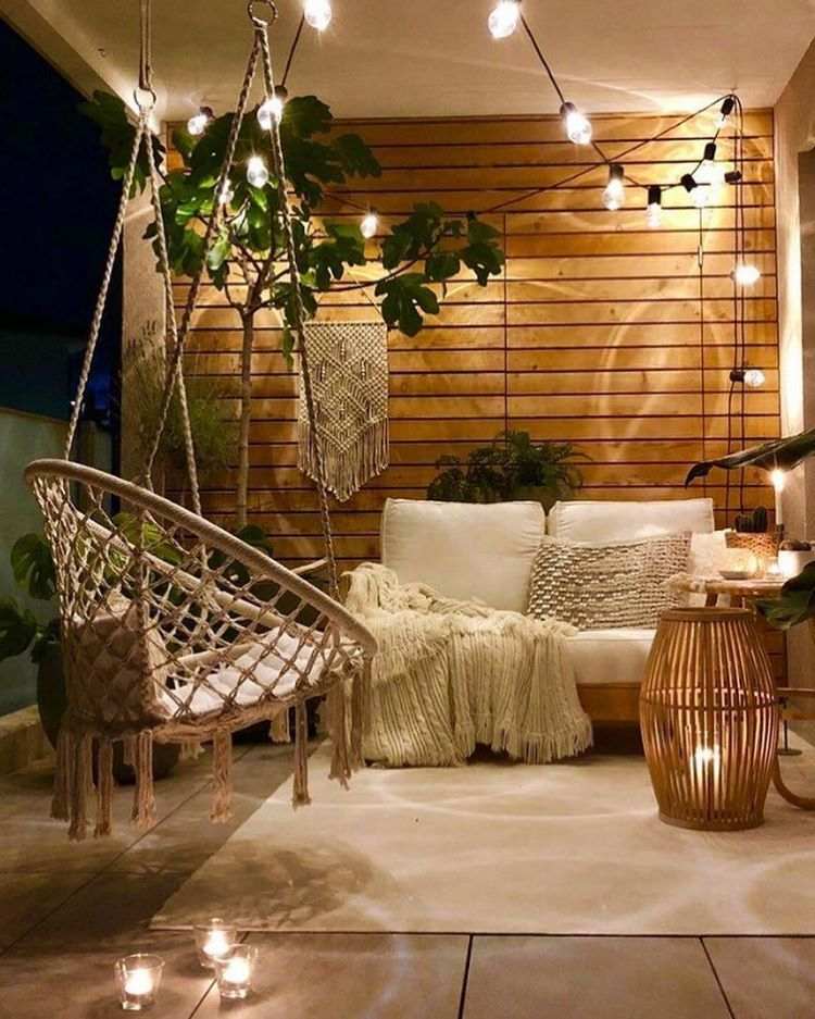 awesome balcony design lighting ideas string lights
