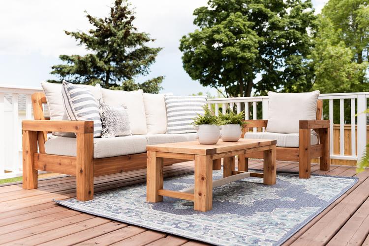 balcony sofa ideas wooden outdoor furniture advantages