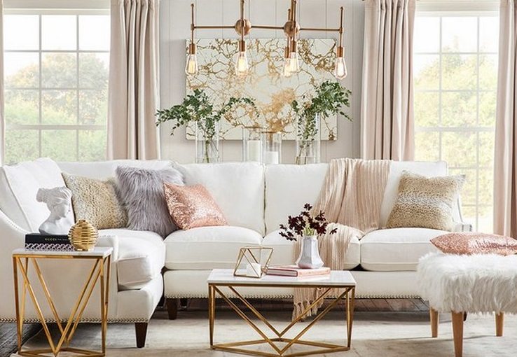 living room design blush color home decorating ideas