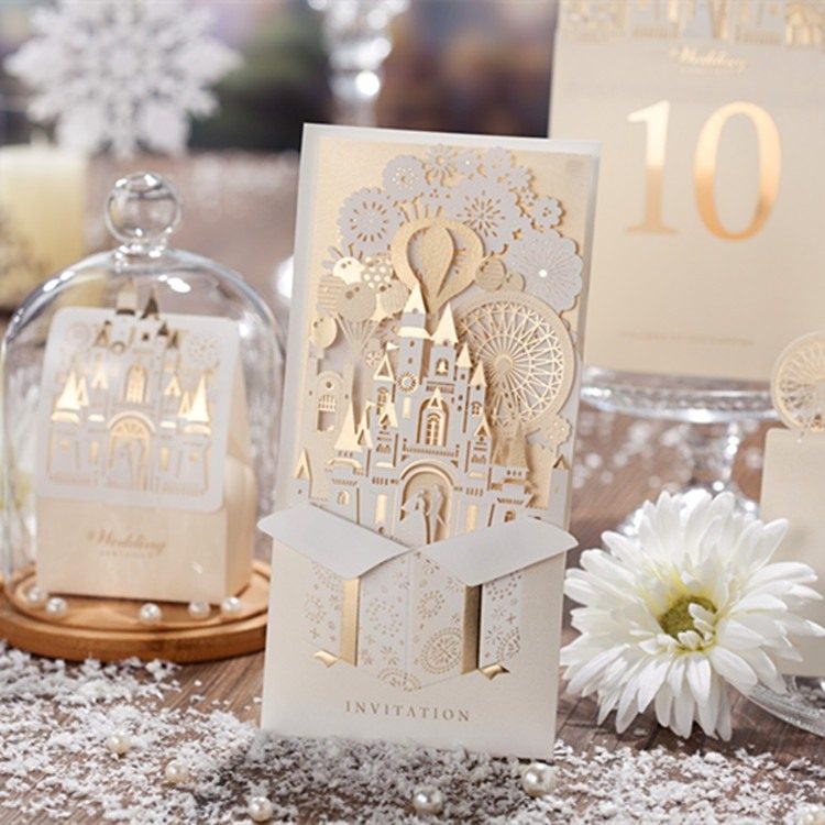 fairytale princess wedding decor ideas invitations