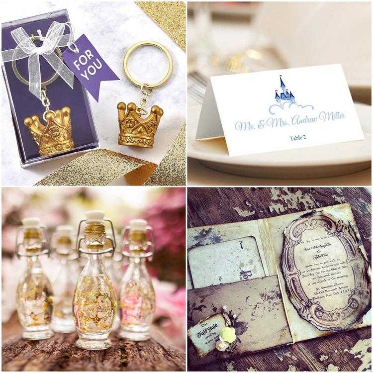 fairytale wedding accessories ideas invitations and favors
