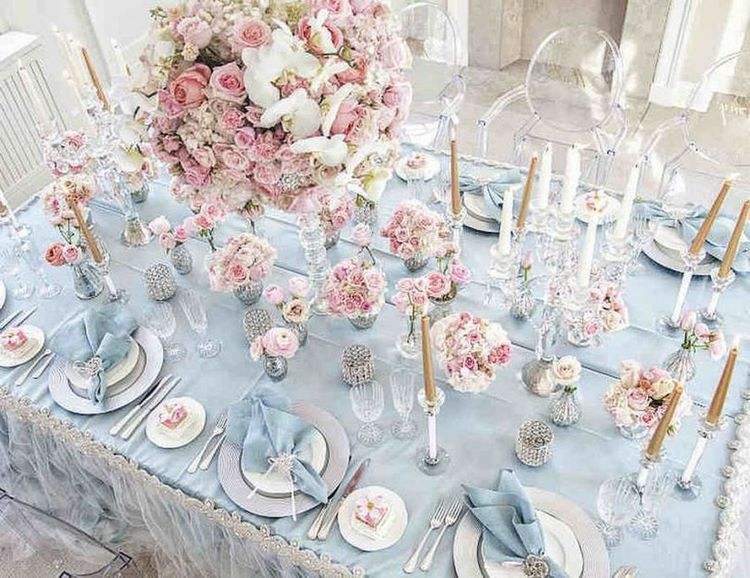 fairytale wedding table decoration ideas color palette flowers
