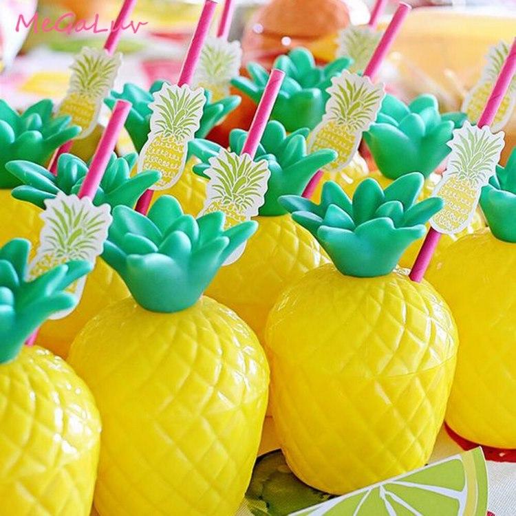 pineapple themed party ideas beverage station
