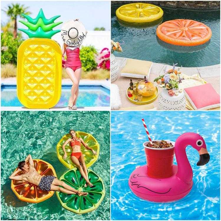 tropical pool party inflatables ideas