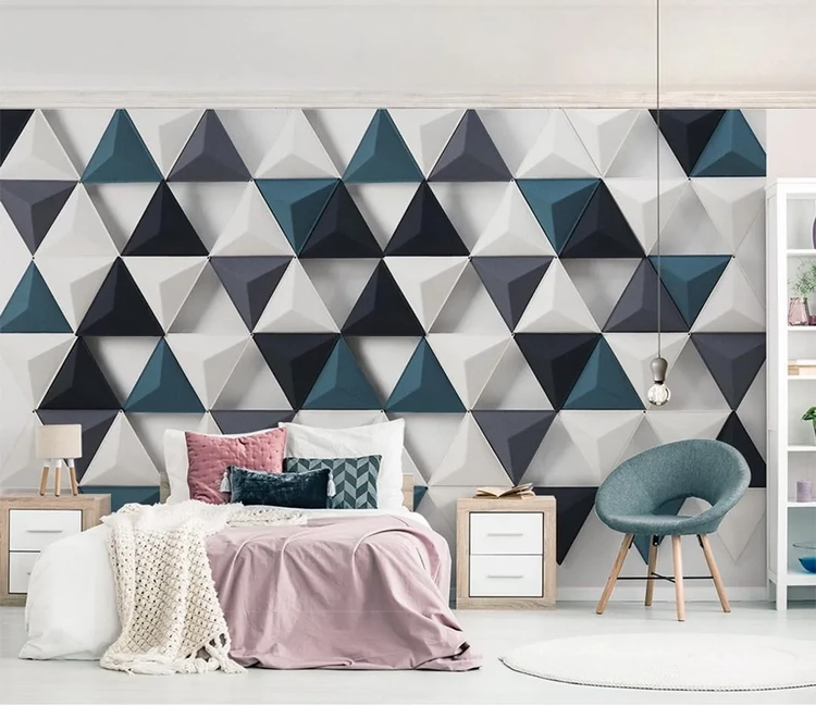 3d accent wall in bedroom modern interior ideas