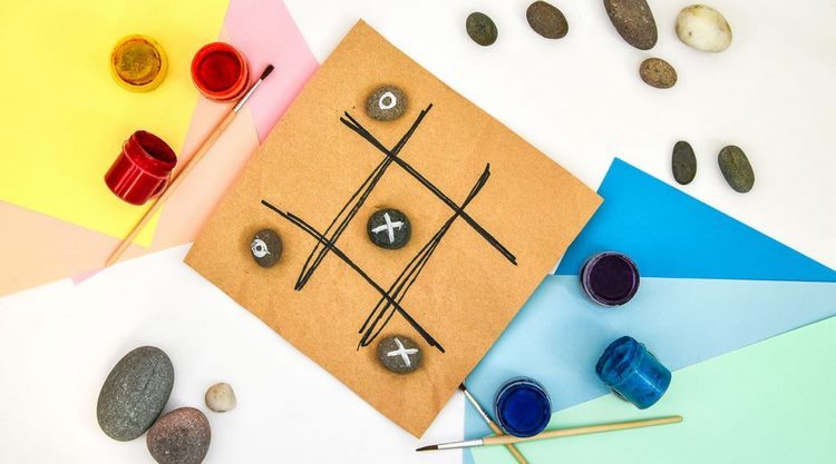 DIY Tic Tac Toe Rocks Fun Craft Projects for Kids