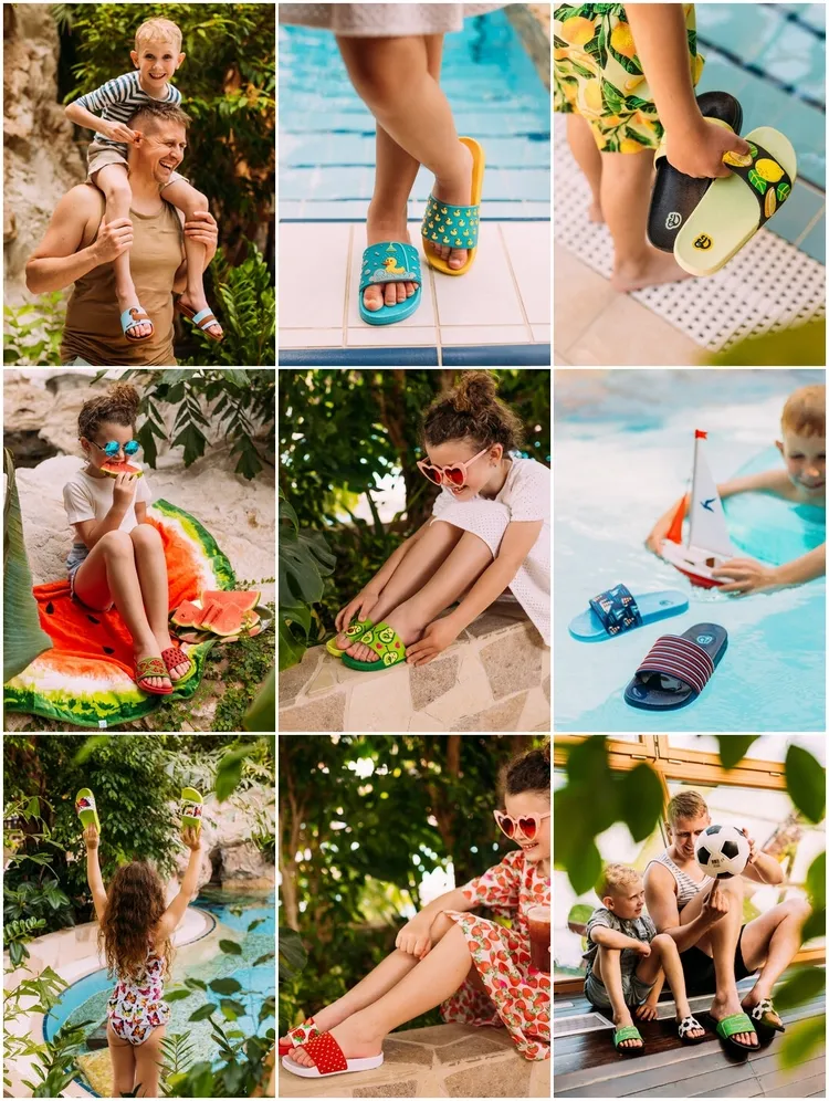 footwear for children slides with summer vibe