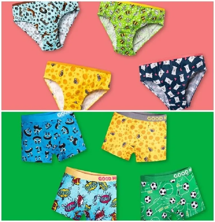 Underwear for children with cute prints