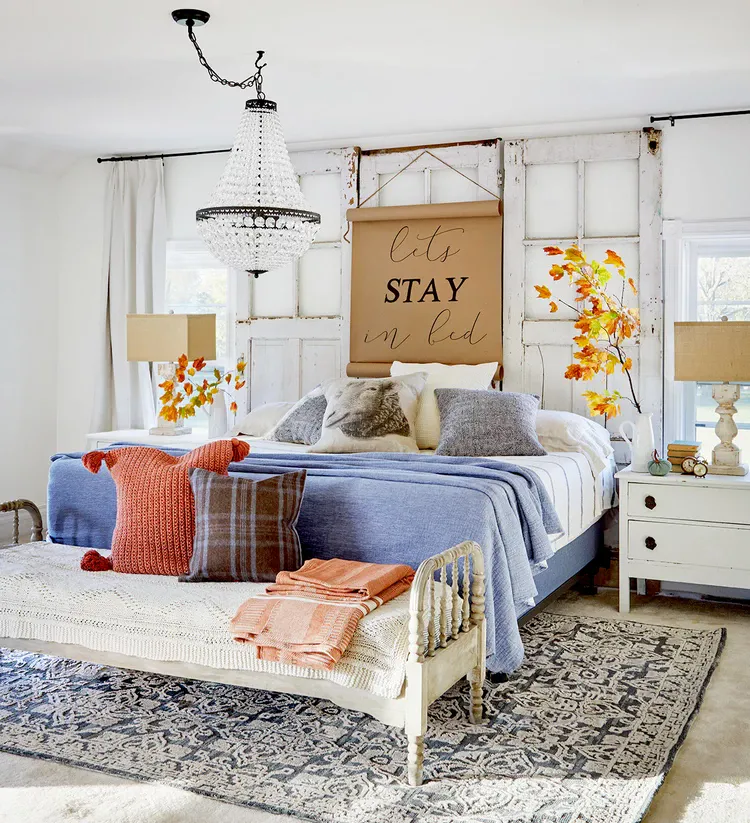 beautiful and cozy fall bedroom ideas