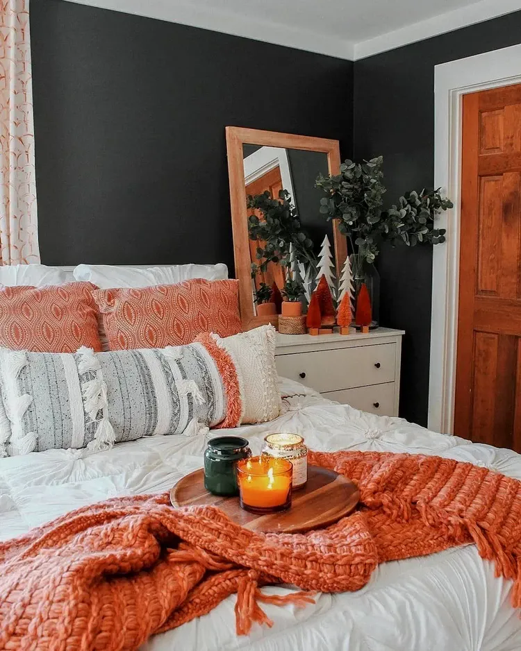 fall bedroom decor ideas colors textures