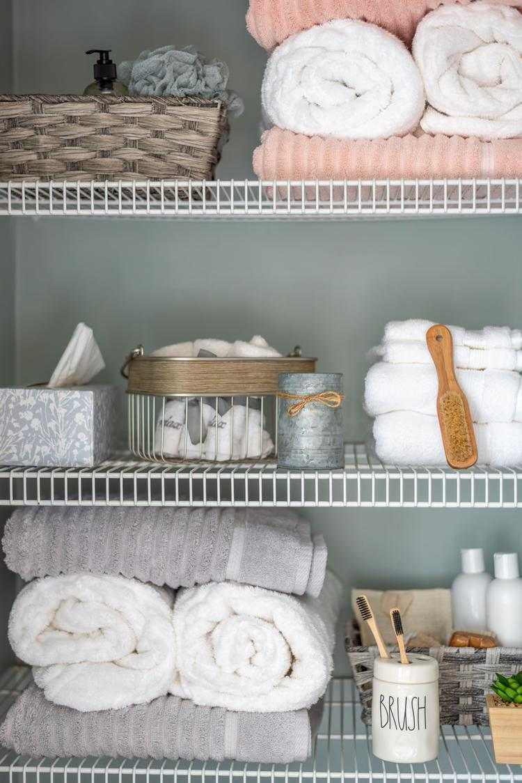 storage and organizers for bathroom closet or kitchen cabinets