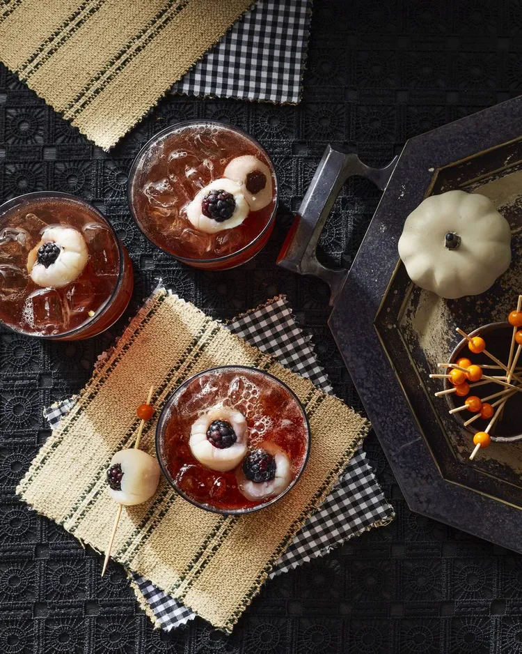 Halloween Drinks for Kids Ideas Cherry Eyeball Punch Recipe