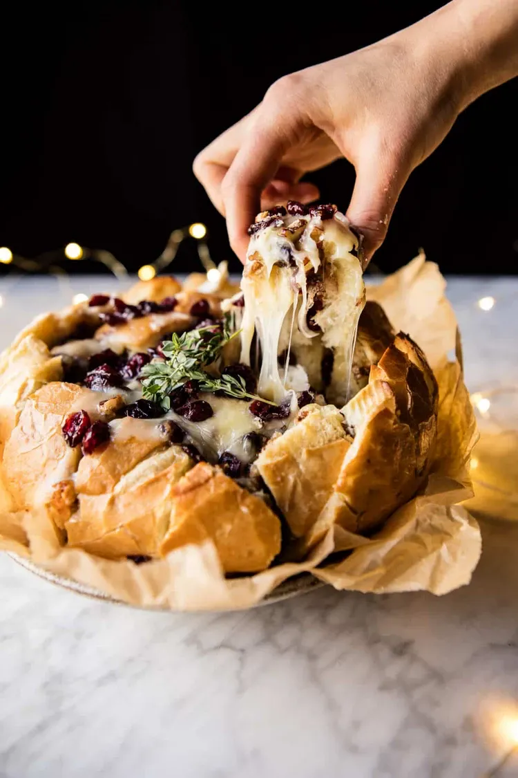 Cranberry and Brie Pull Apart Bread Recipe