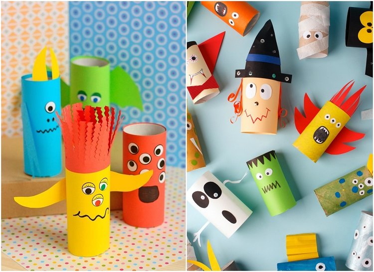 2021 Halloween Toilet Paper Rolls Craft Ideas for Children
