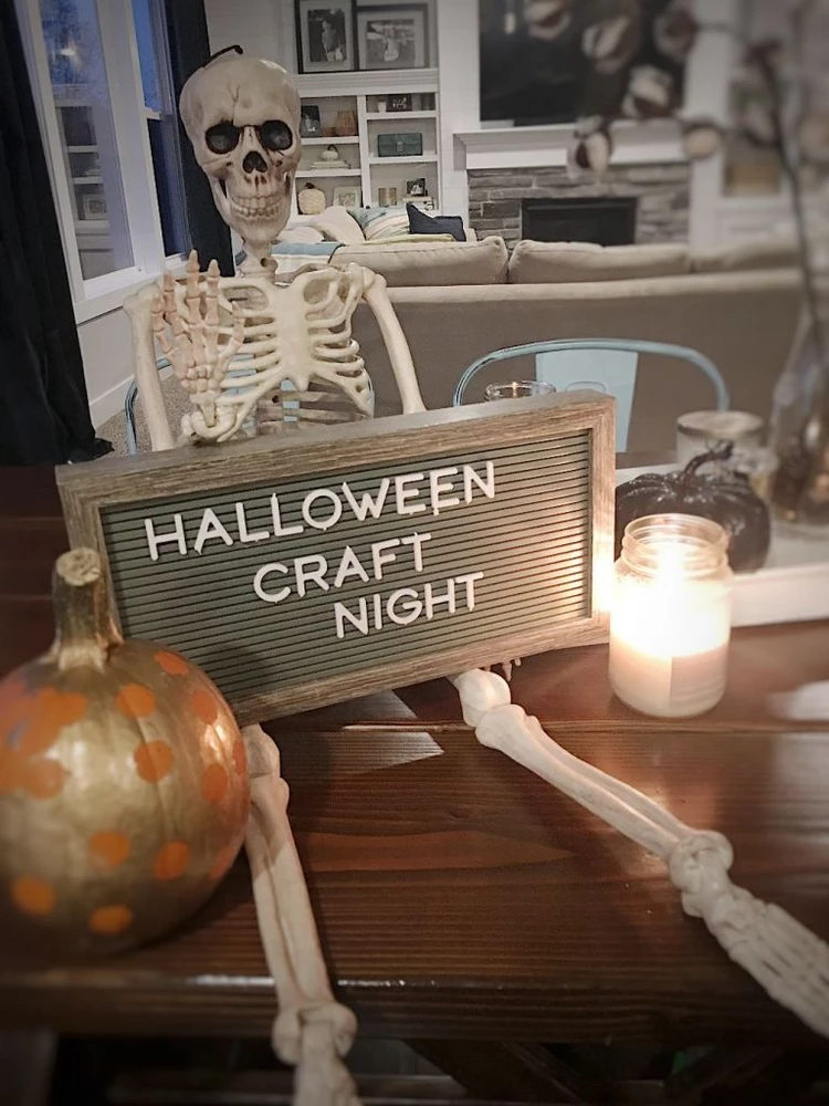 Halloween Craft Night creative activities
