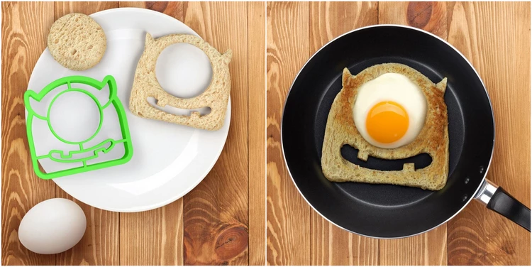 Monster Egg Toast Halloween breakfast ideas