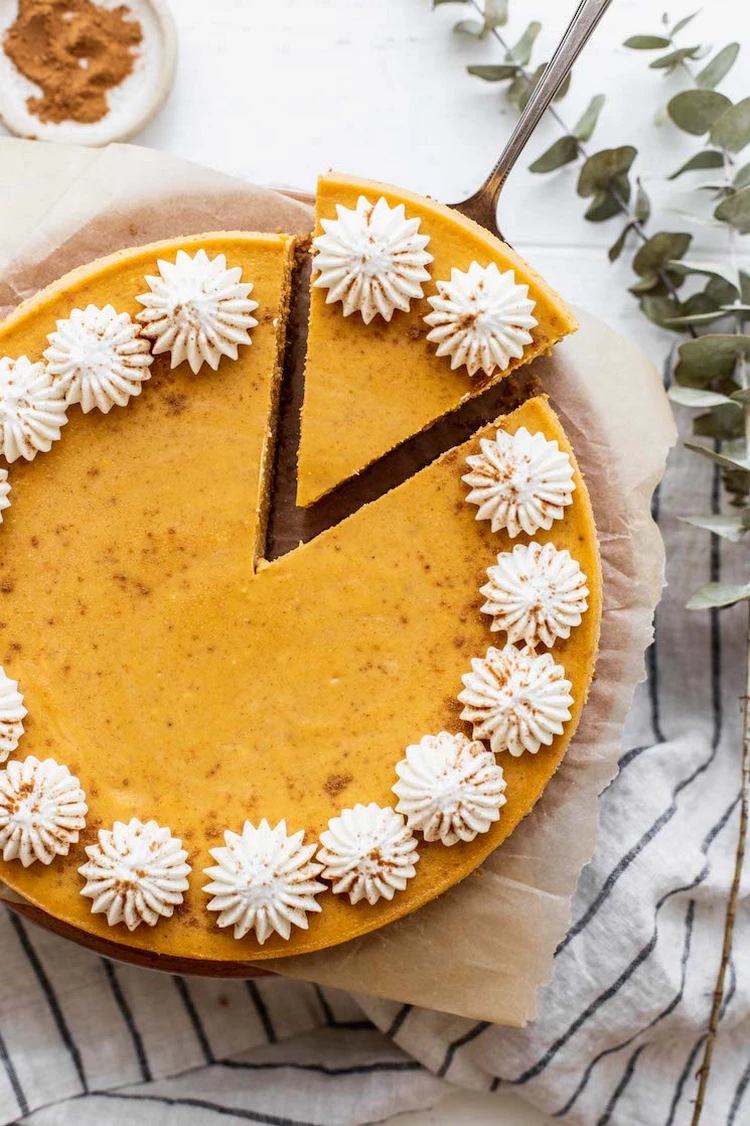 Pumpkin Cheesecake recipe fall desserts thanksgiving ideas