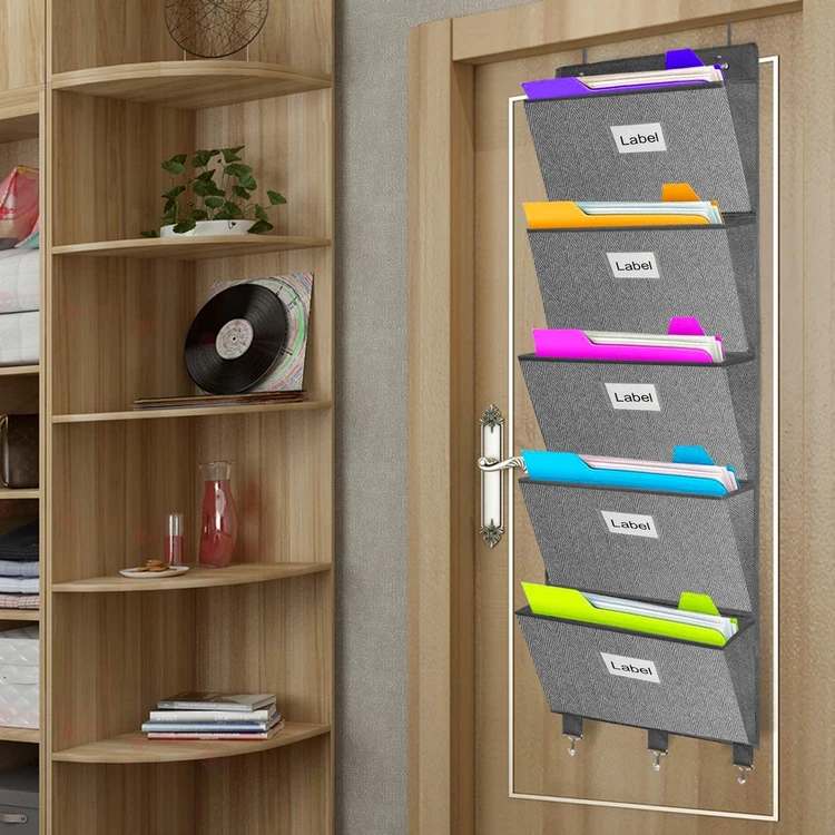 affordable behind the door storage solution file holders
