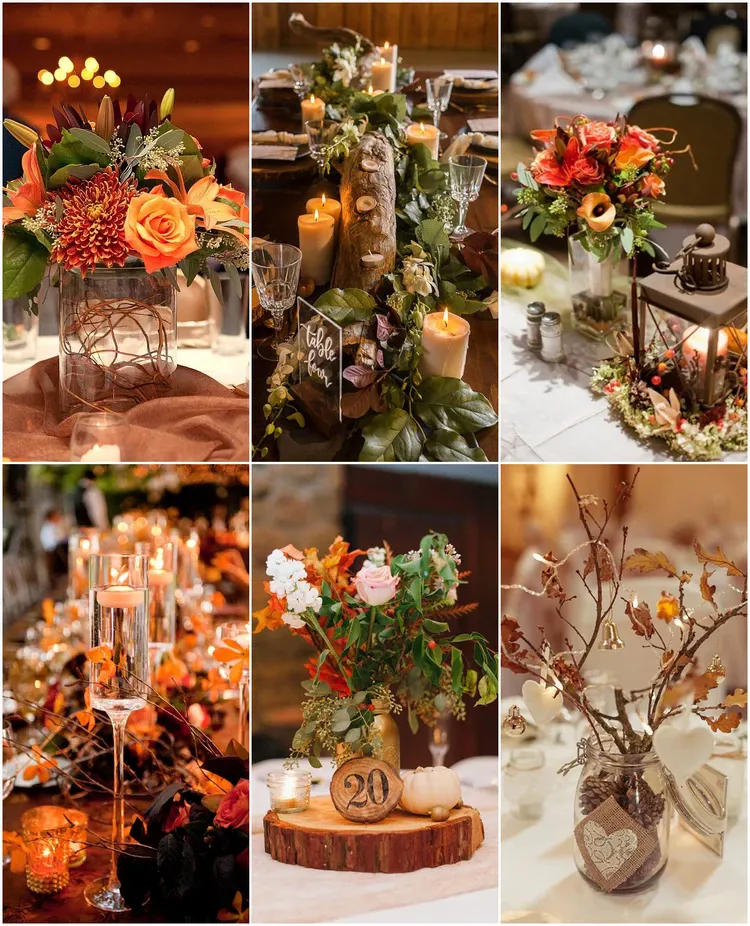 fantastic fall wedding decor ideas table centerpieces