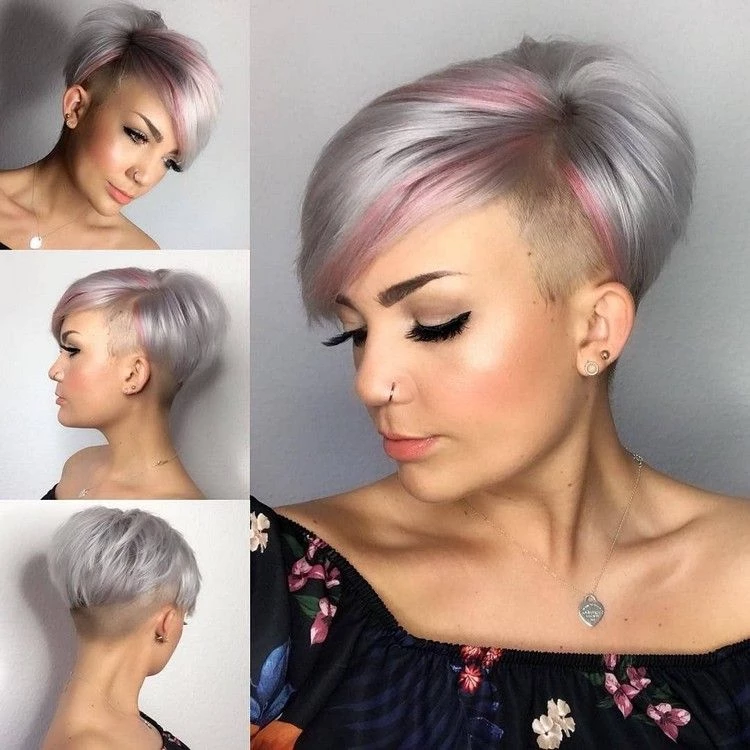 gray-hair-with-highlights-pixie-haircut