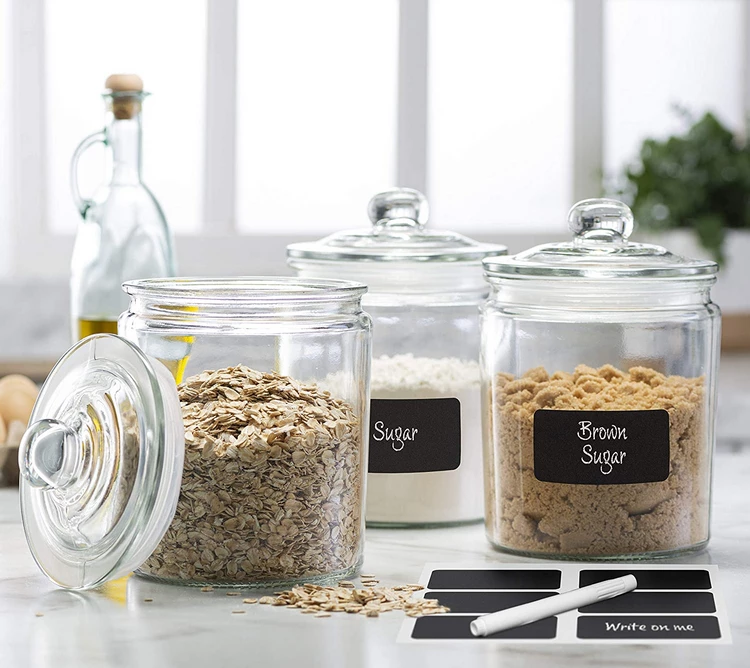 modern glass canisters kitchen storage solutions