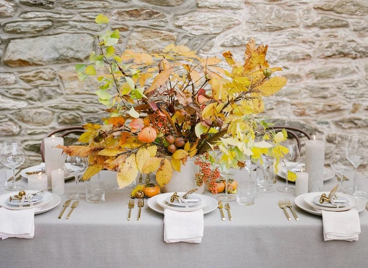 DIY fall wedding table decorating ideas
