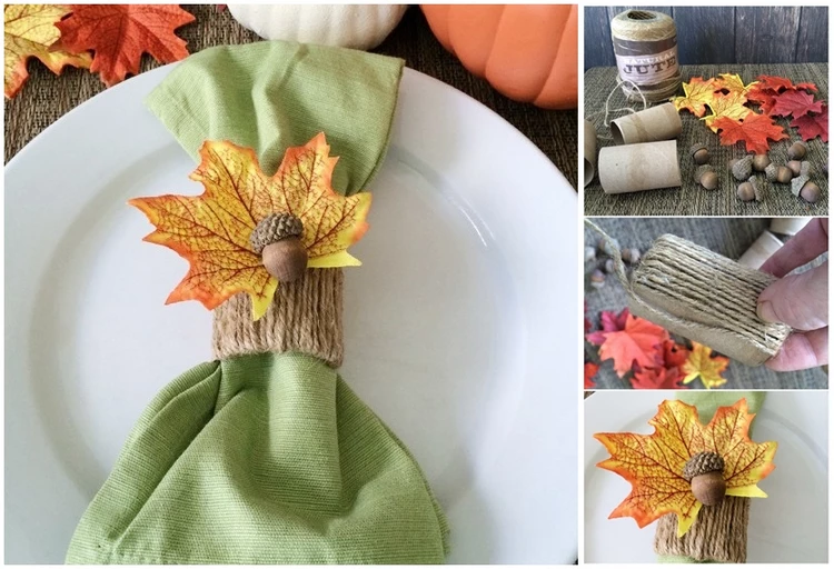 DIY Thanksgiving Acorn Napkin Rings