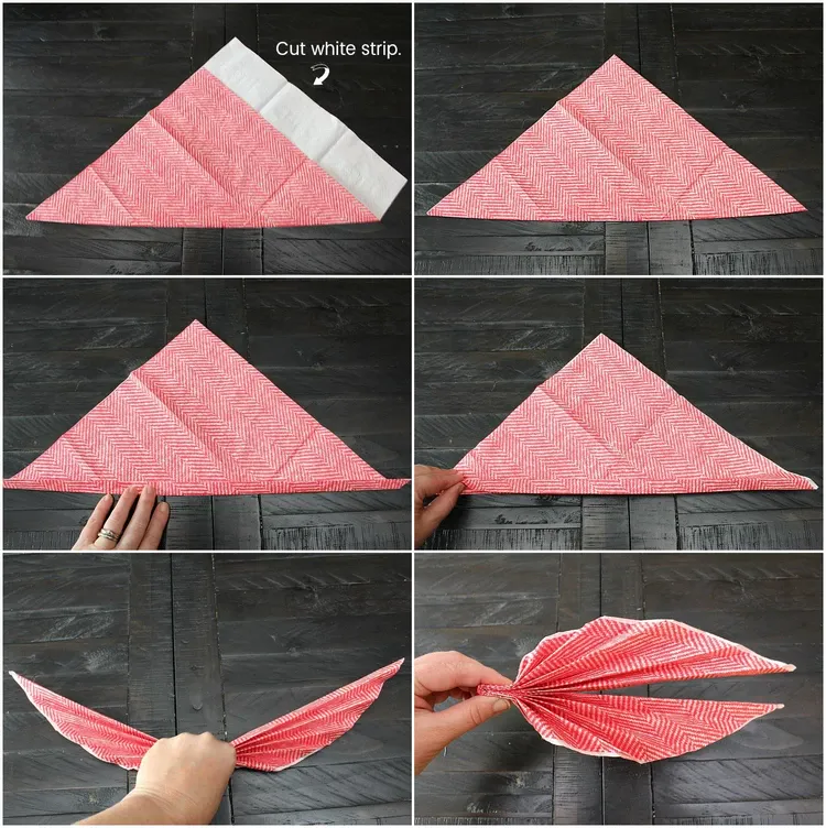 Easy Leaf Napkin Fold Tutorial for Thanksgiving