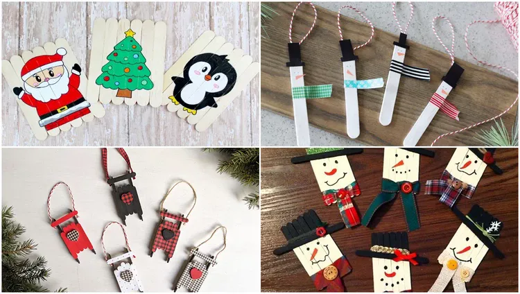 DIY Christmas tree ornaments craft ideas for children