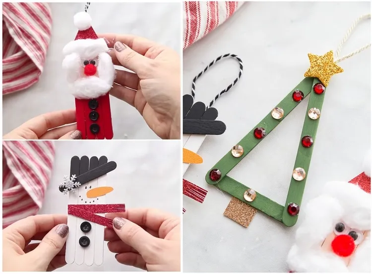 How to Make Popsicle Stick Christmas Ornaments