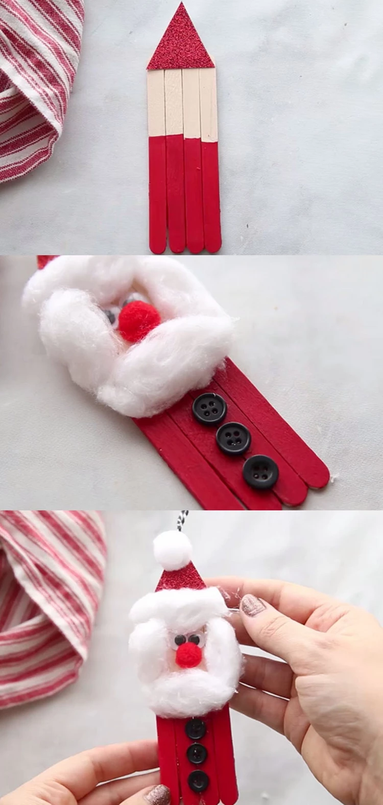 How to Make a Santa Popsicle Stick Craft Ideas