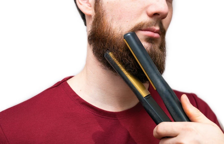 How to Straighten a Beard with a Hair Straightener