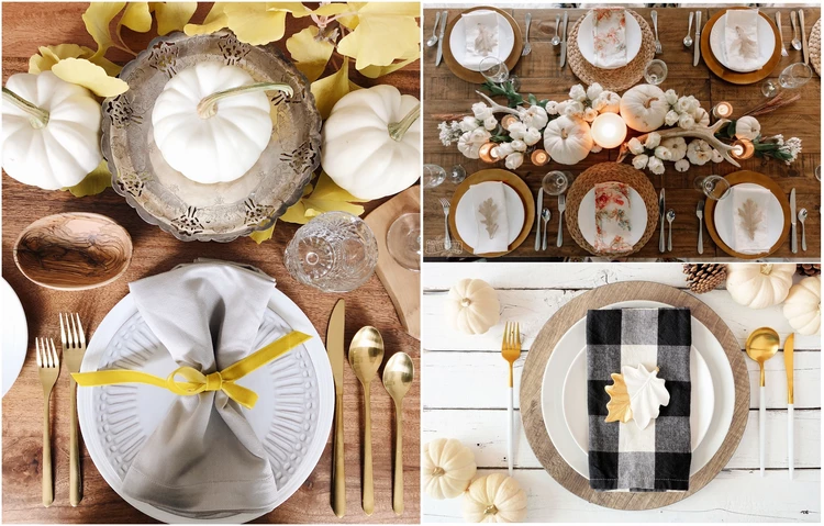 Monochromatic Tablescape for Thanksgiving 2021