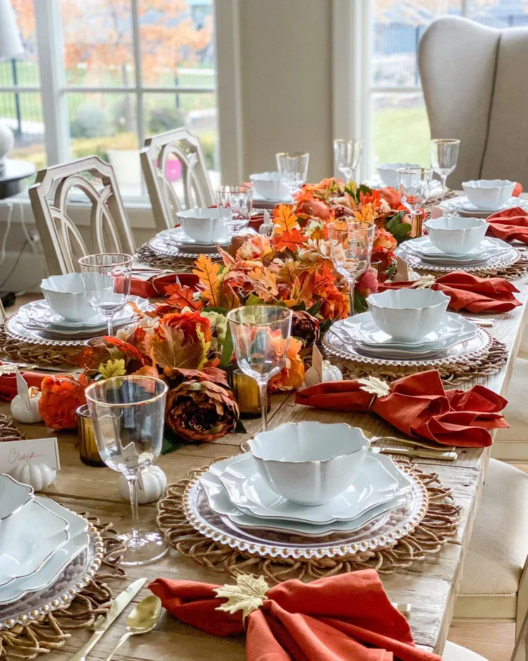 Thanksgiving Tablescape Ideas Place setting