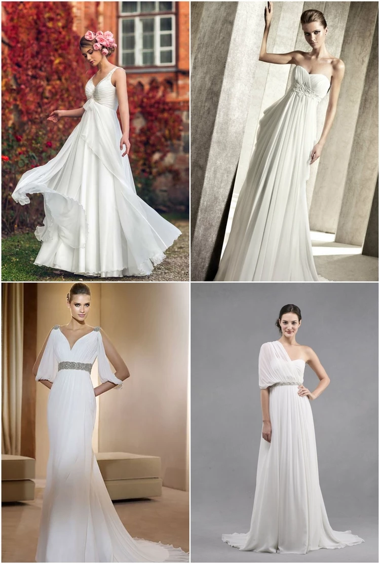 Wedding dresses in Greek style
