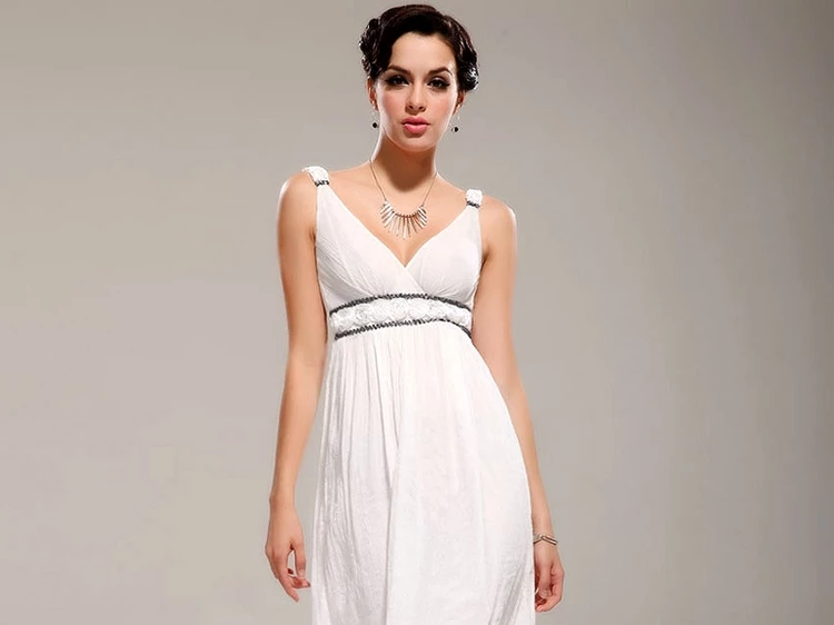 What is a Grecian style wedding dress