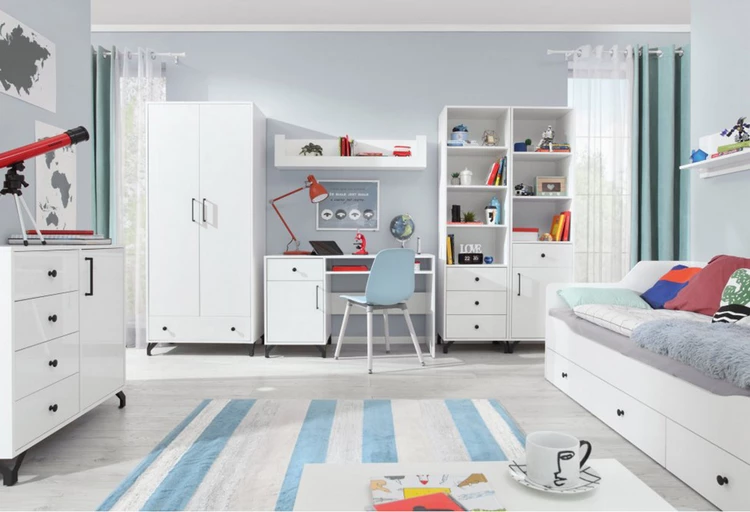 Modern Interior Design Ideas White Bedroom for Kids