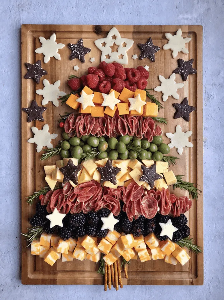 Christmas tree charcuterie board