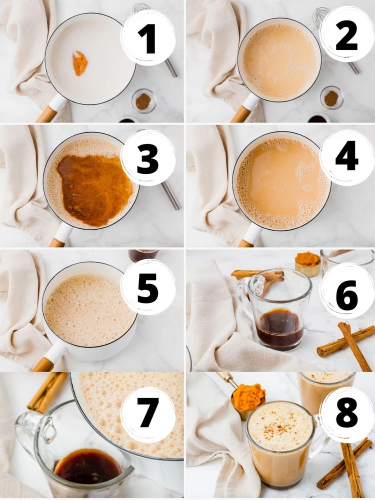 how to make pumpkin latte at home directions