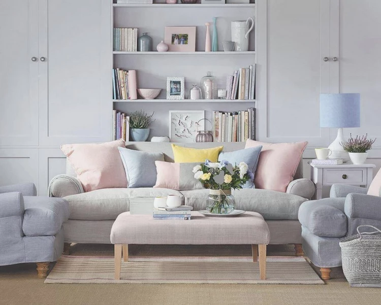 living room decor ideas pastel colors