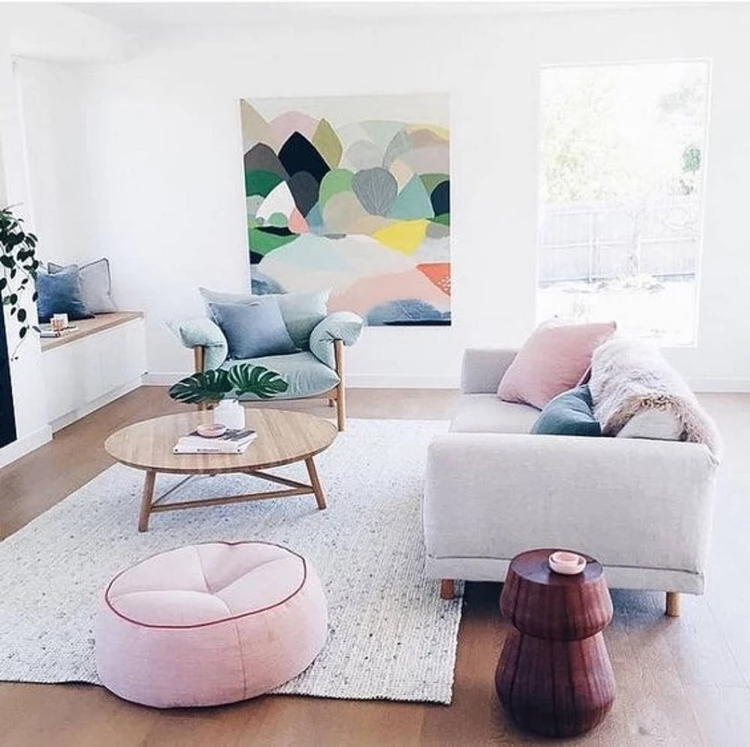pastel living room ideas soft shades interior design trend